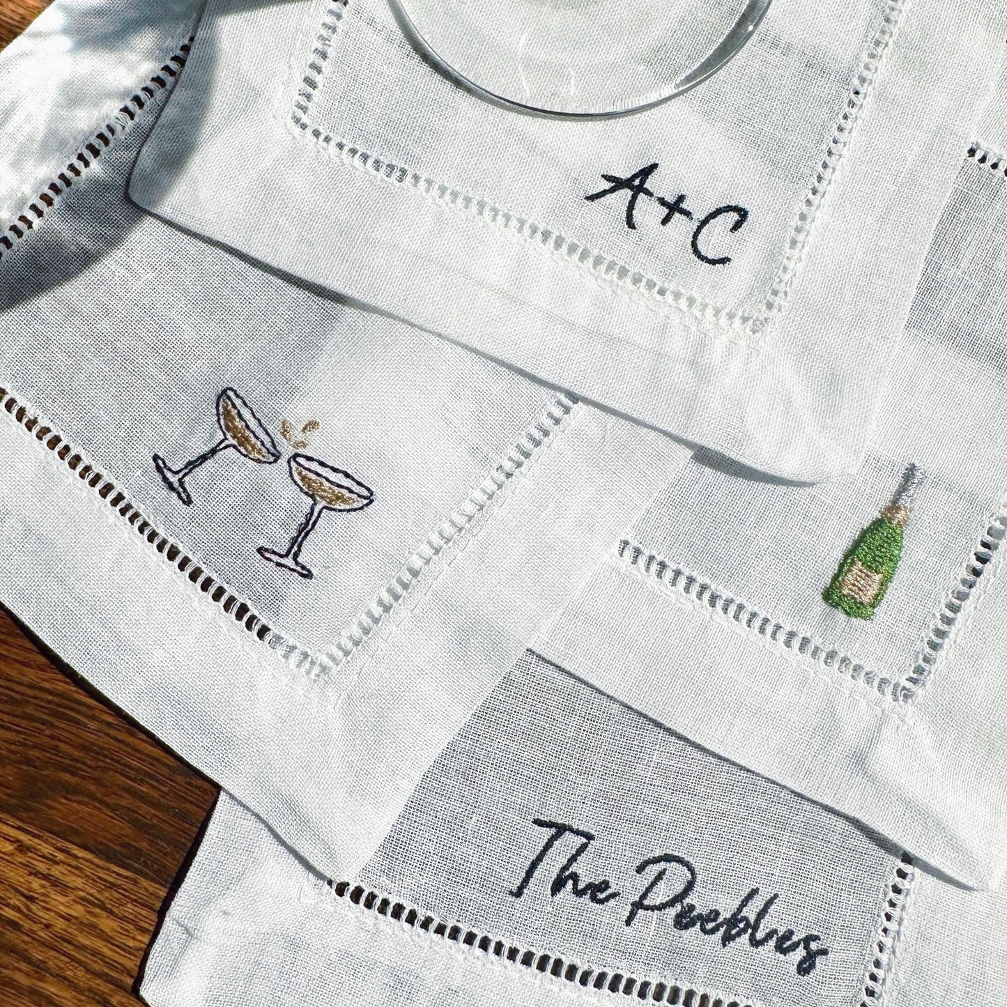 Custom Wedding Toast Cocktail Napkin Set