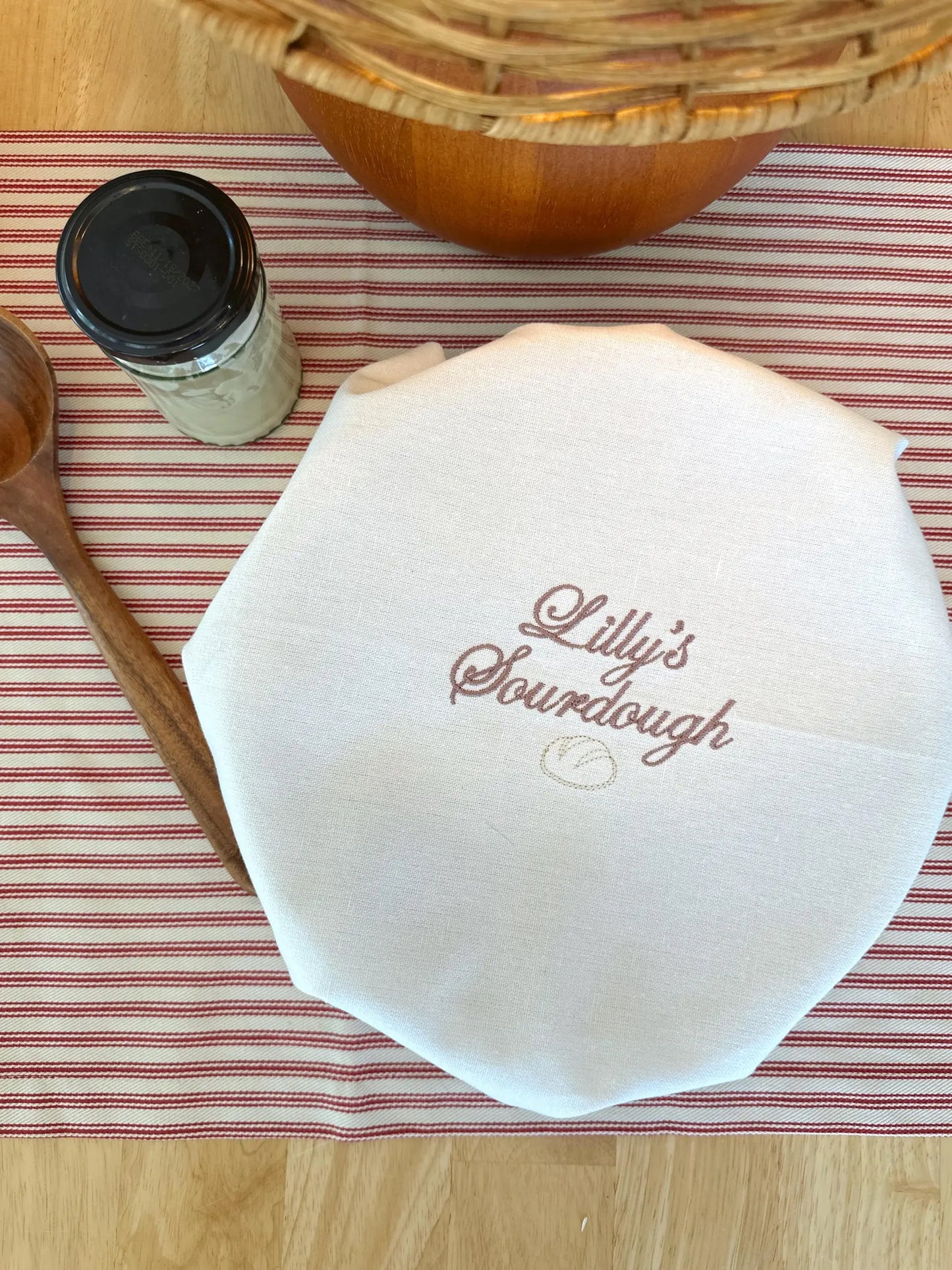 Custom Text + Icon Sourdough Towel