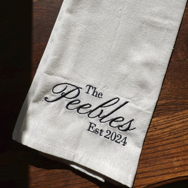 Last Name Kitchen Towel