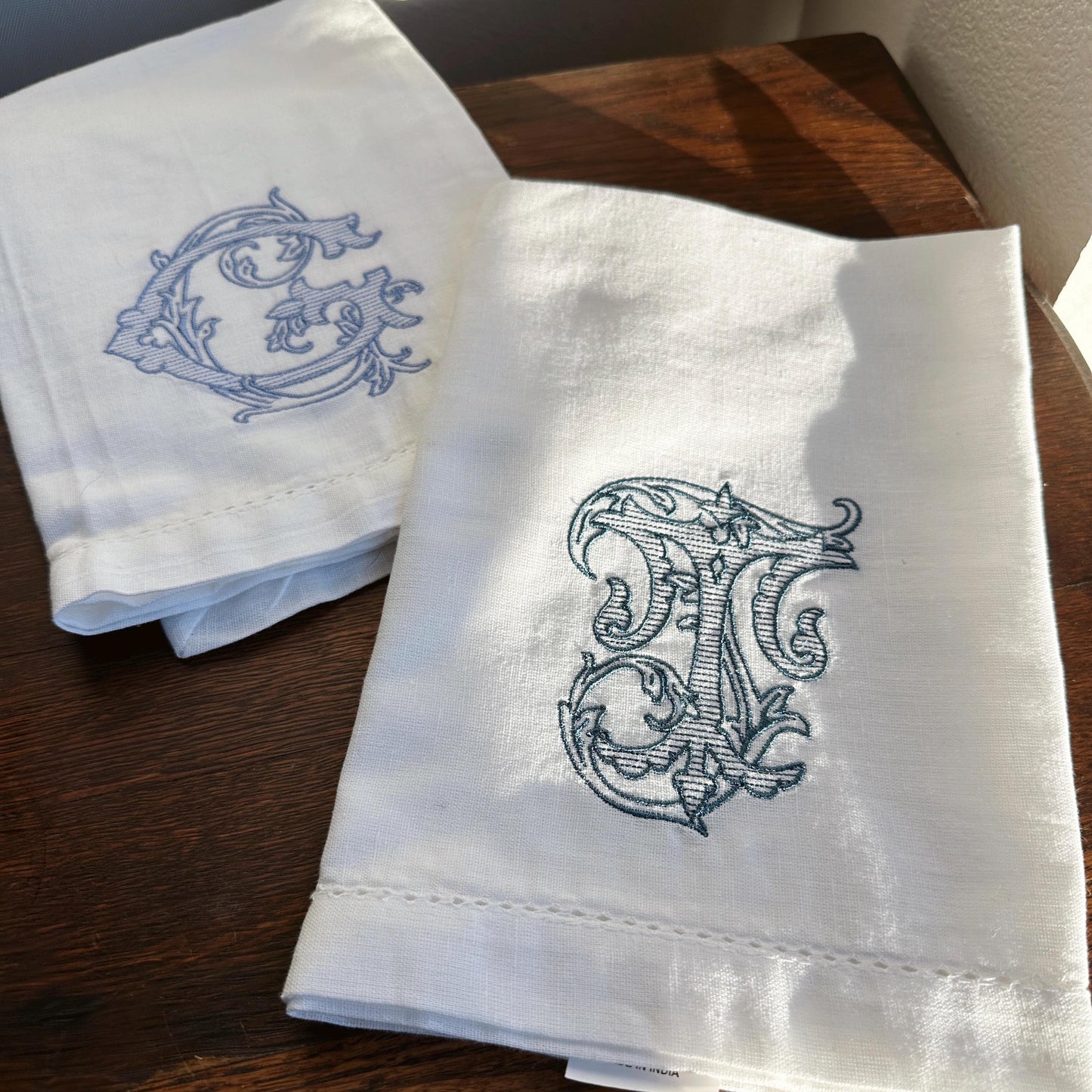 Vintage Vine Monogram Dinner Napkins