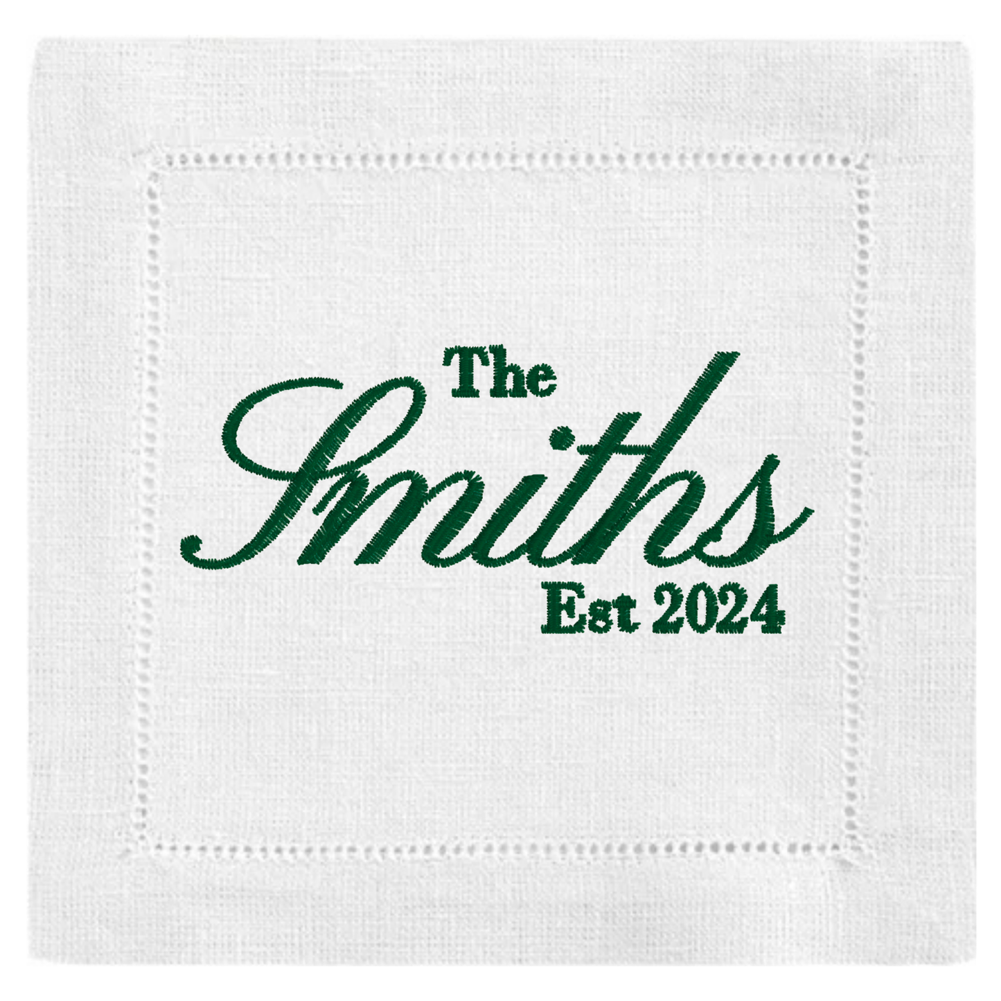 Last Name Cocktail Napkin