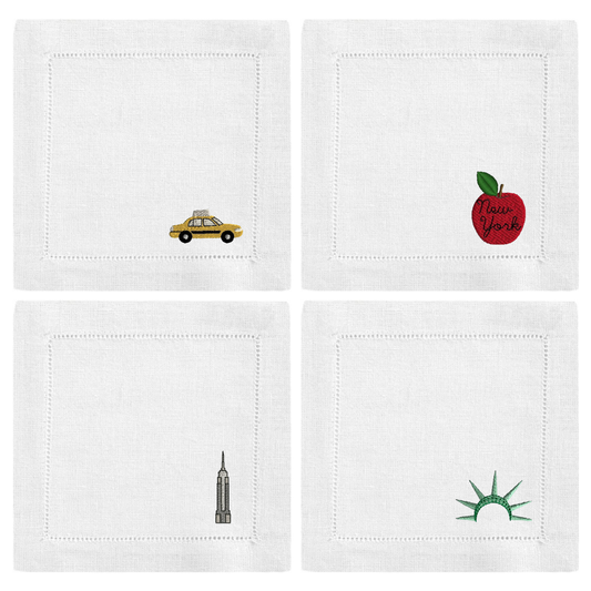 New York Cocktail Napkin Set