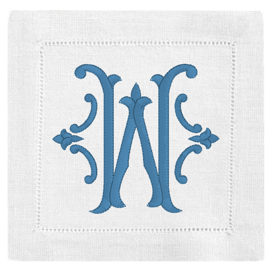 Romanesque Monogram Cocktail Napkins