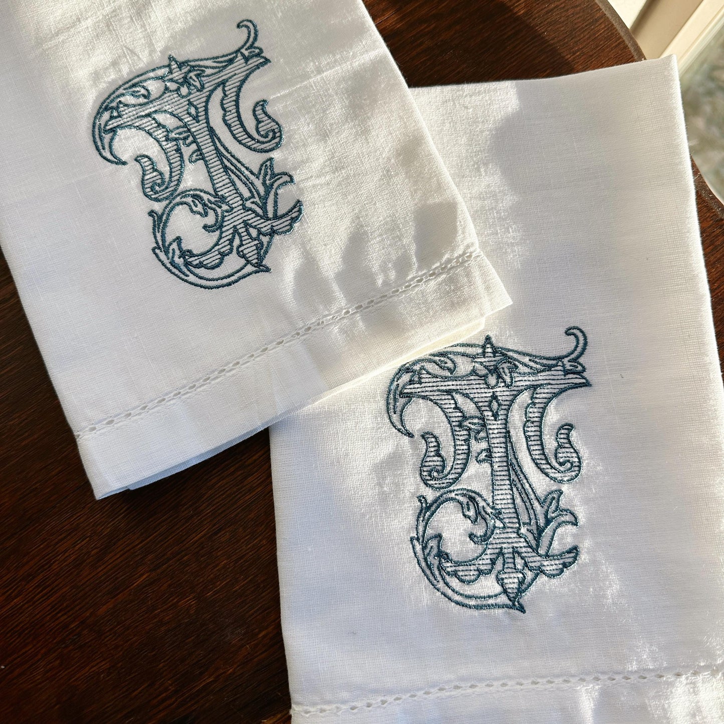 Vintage Vine Monogram Dinner Napkins