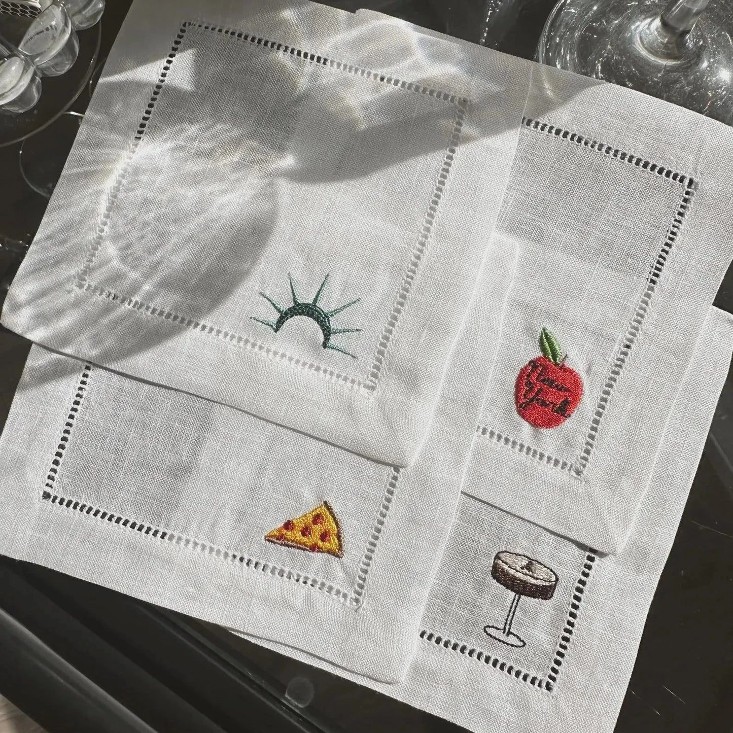 Custom Icon Cocktail Napkin Set