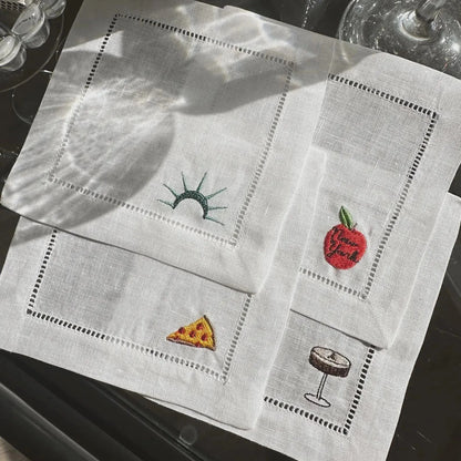 Custom Icon Cocktail Napkin Set
