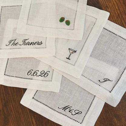 Custom Icon Cocktail Napkin Set