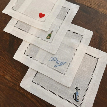 Custom Icon Cocktail Napkin Set