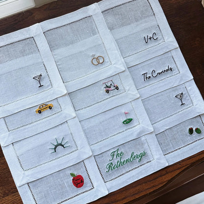Custom Icon Cocktail Napkin Set
