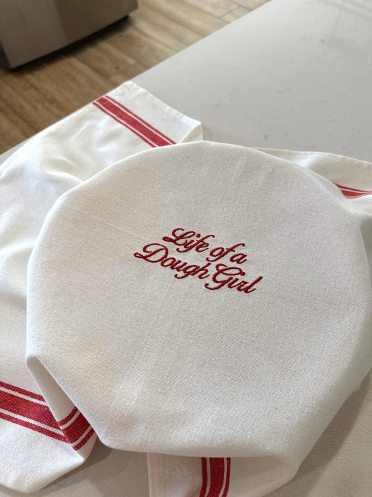 Life of a Dough Girl Sourdough Bread Embroidered Towel