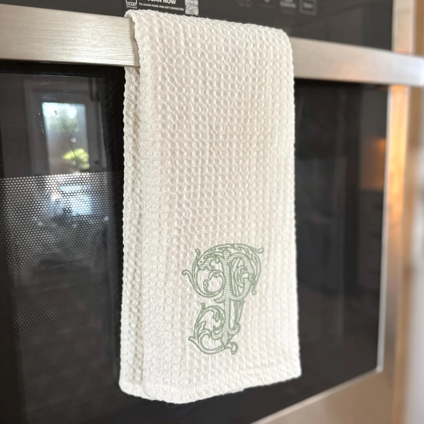 Personalized Waffle Weave Hand and Kitchen Towel
