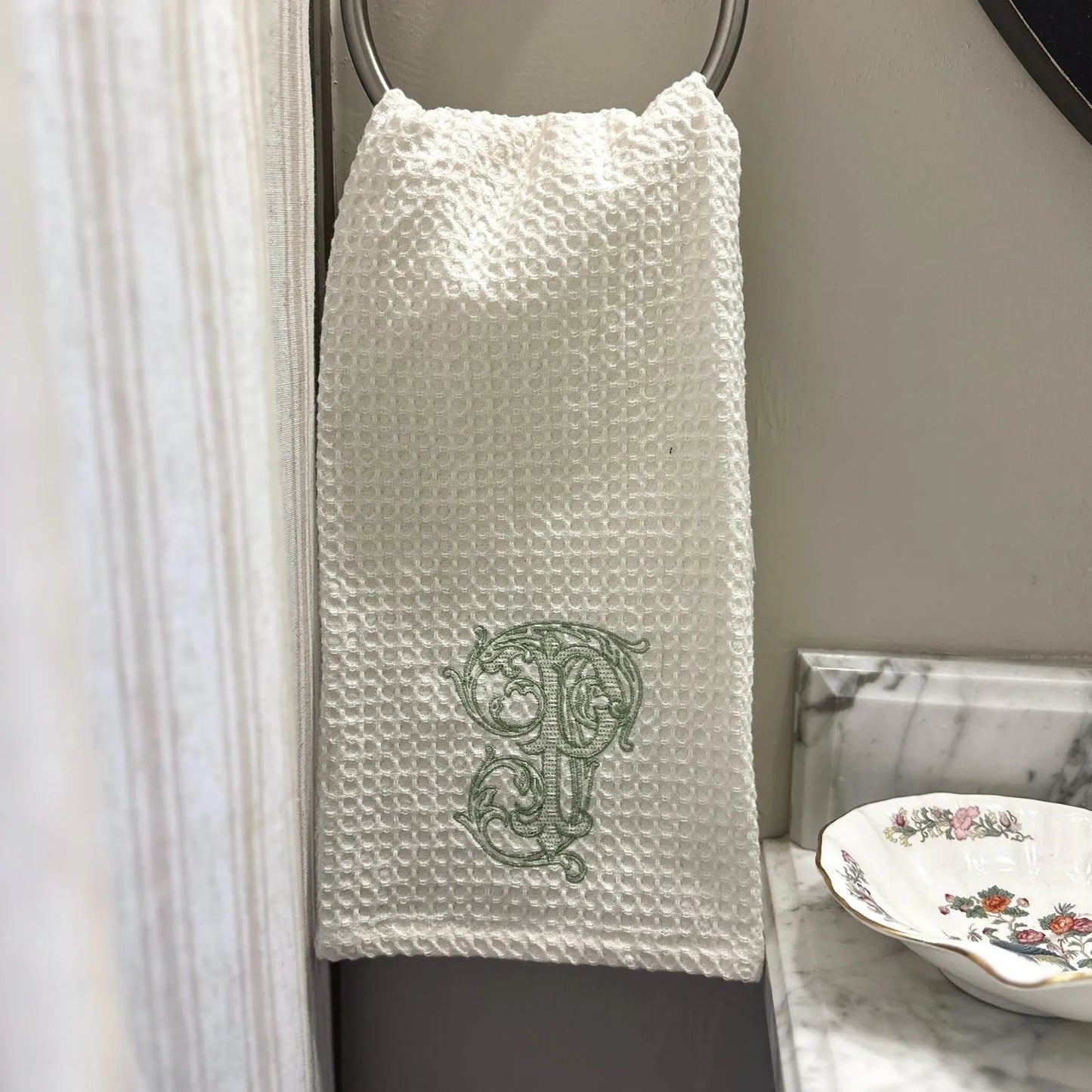 Personalized Waffle Weave Hand and Kitchen Towel