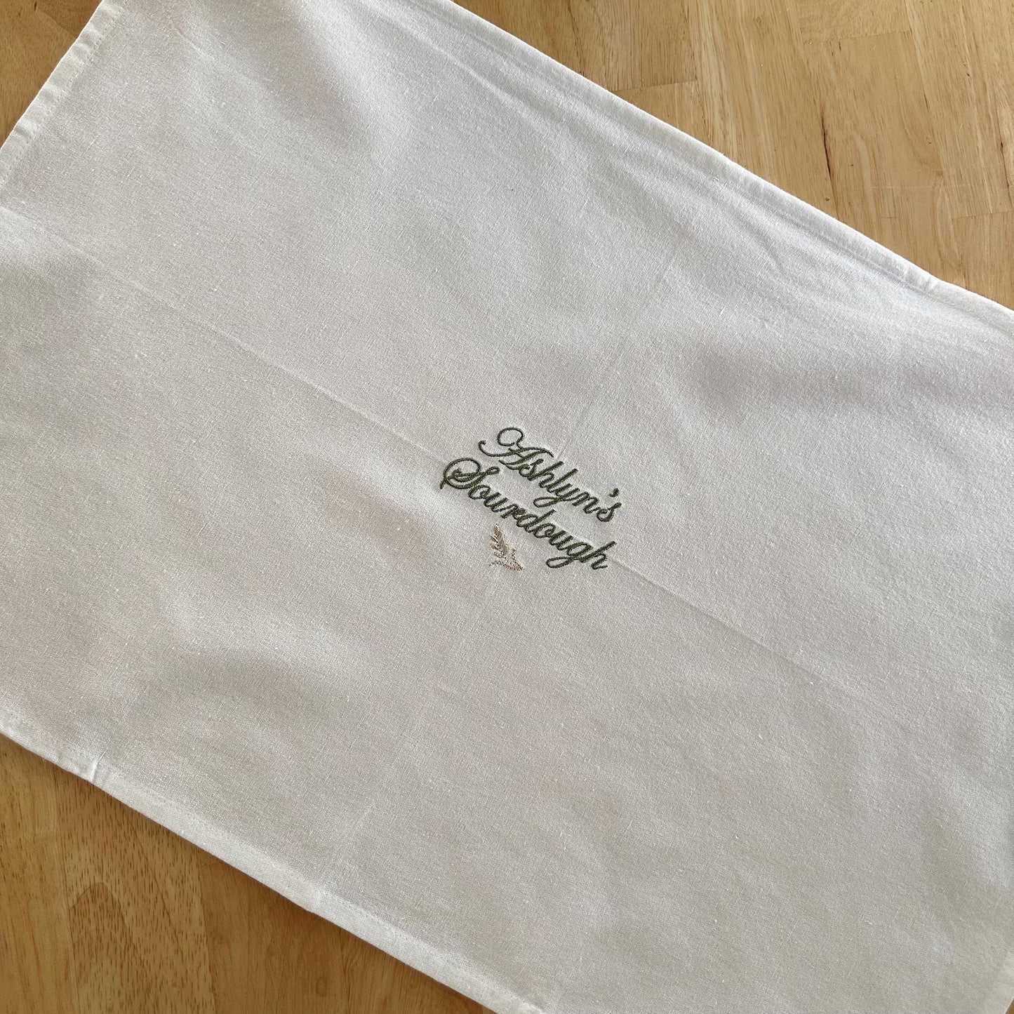 Custom Text + Icon Sourdough Towel