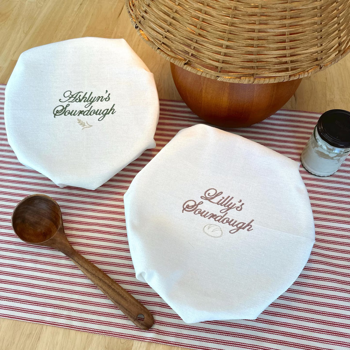 Custom Text + Icon Sourdough Towel