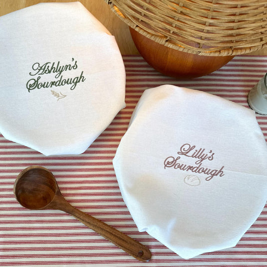 Custom Text + Icon Sourdough Towel