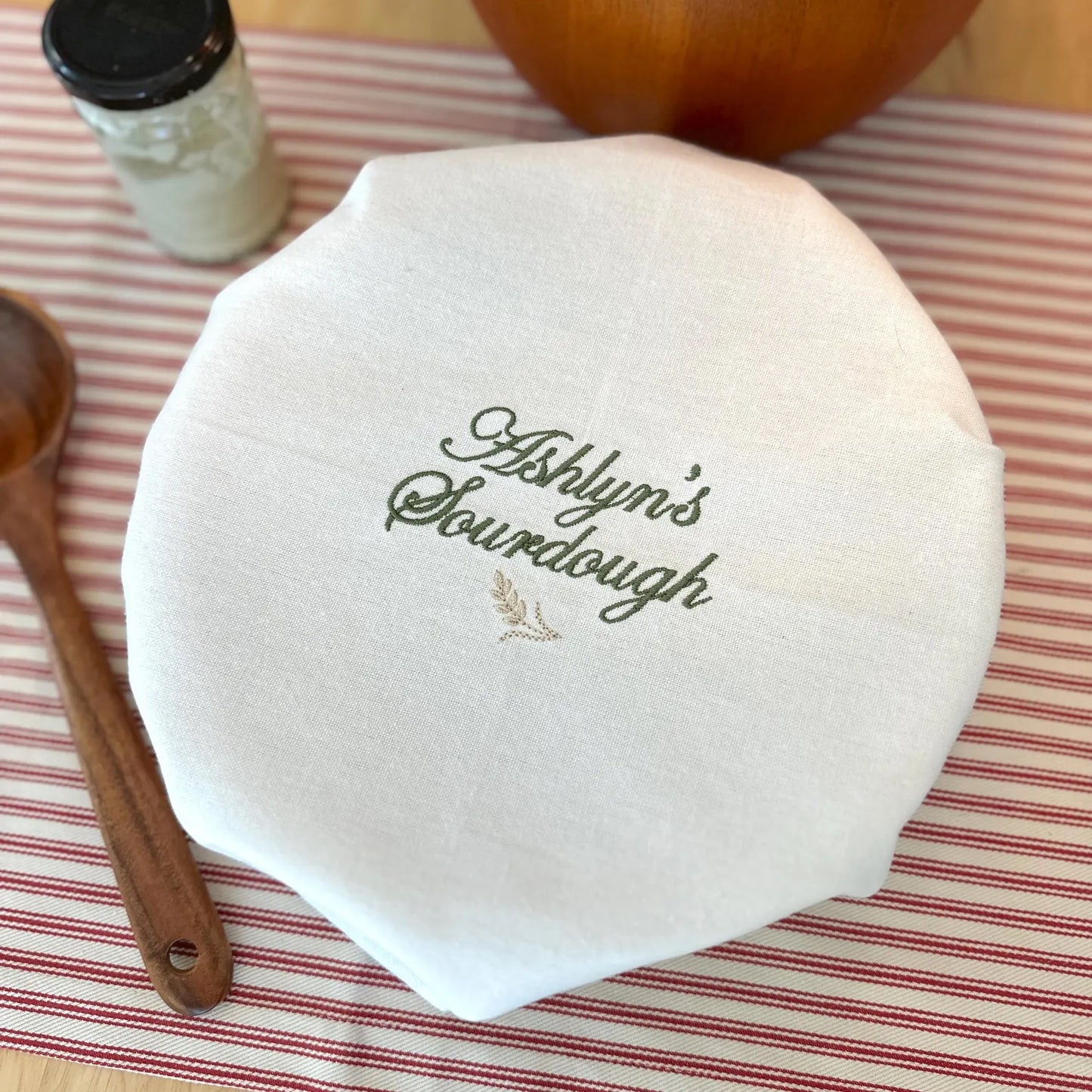 Custom Text + Icon Sourdough Towel