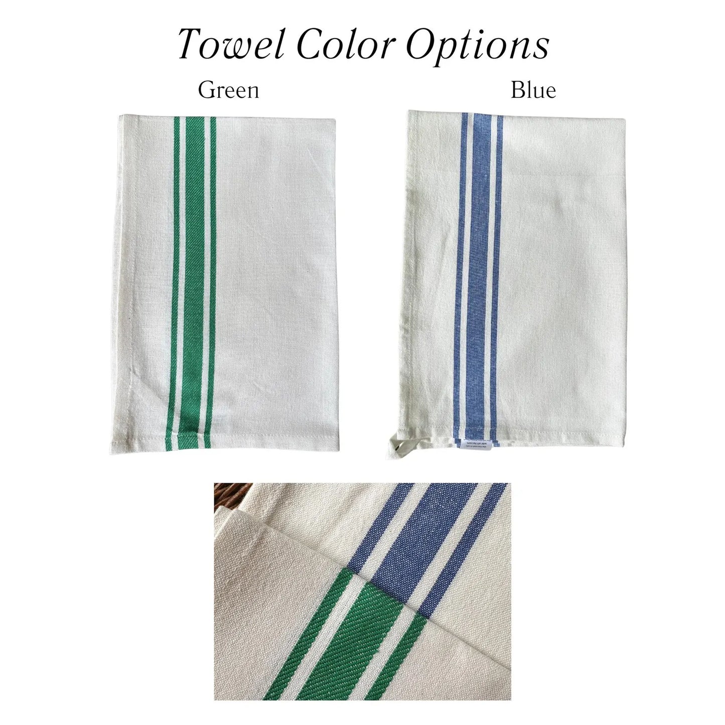 Chain Stitch Text Sourdough Towel